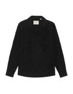 Les Deux Flower Jacquard Shirt Black