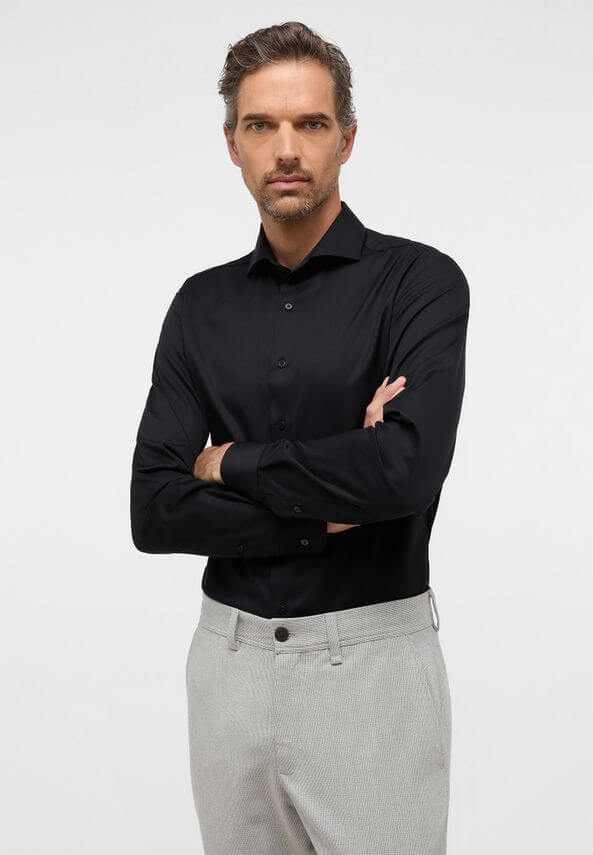 Eterna shirt 8817 F182 Black