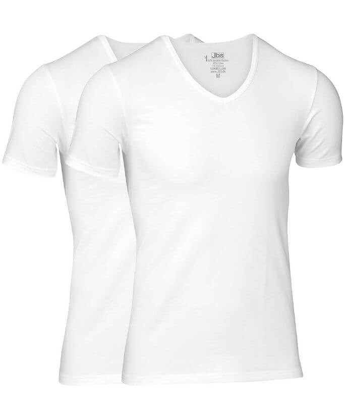 JBS 2-pack V-neck Bamboo Undershirt White
