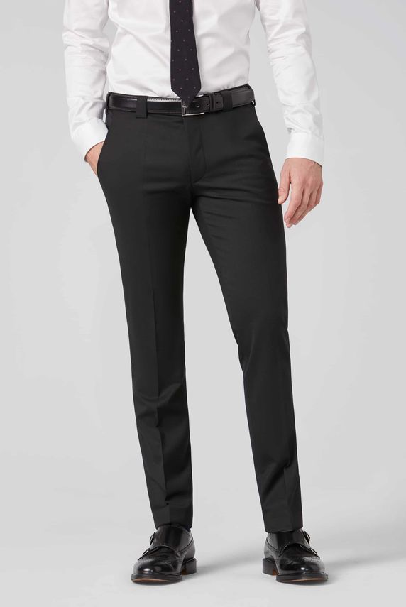 Roma uld bukser Black
