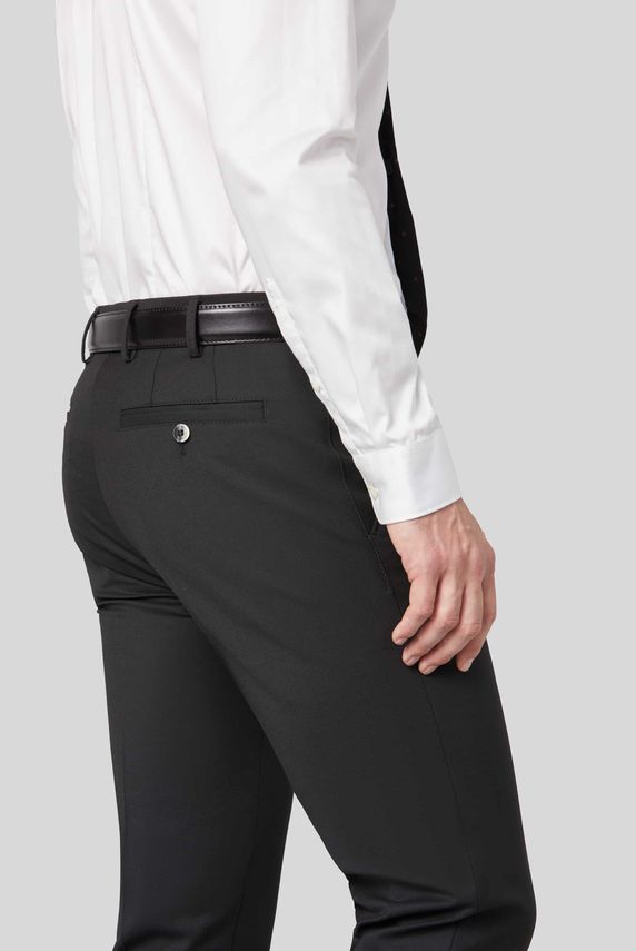 Roma uld bukser Black