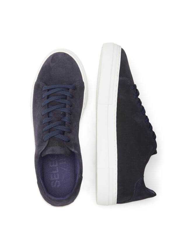 David Chunky Suede Sneaker Dark Navy