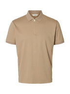 SLMfave Zip SS Polo Noos Savannah Tan