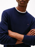 Tommy Hilfiger Pima Cashmere Crew Neck Desert Sky