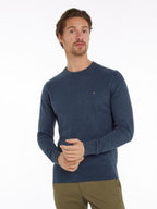 Pima Org Ctn Cashmere Crew Neck DVI Aegean Sea