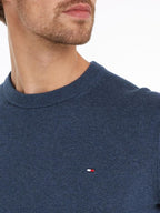 Pima Org Ctn Cashmere Crew Neck DVI Aegean Sea