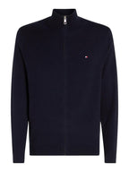 Pima ORG CTN Cashmere Zip Knit Desert Sky