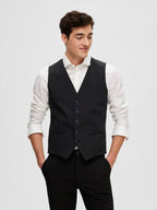 Slim Liam Vest Flex Black