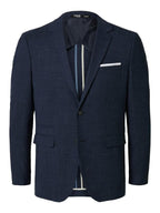 Slim Oasis Linen Blazer Dark Navy