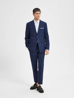 Slim Oasis Linen Blazer Dark Navy