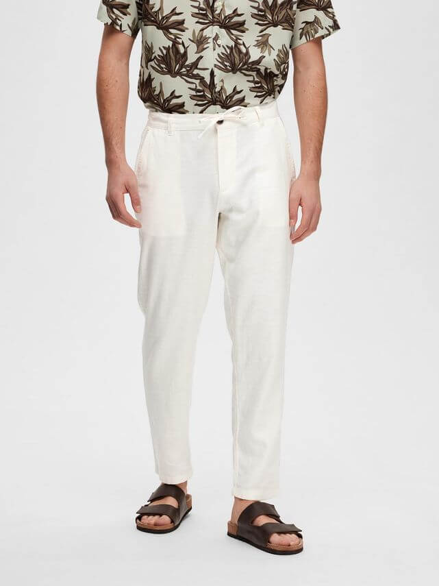 Slimtape Brody Linen Pant Cloud Dancer