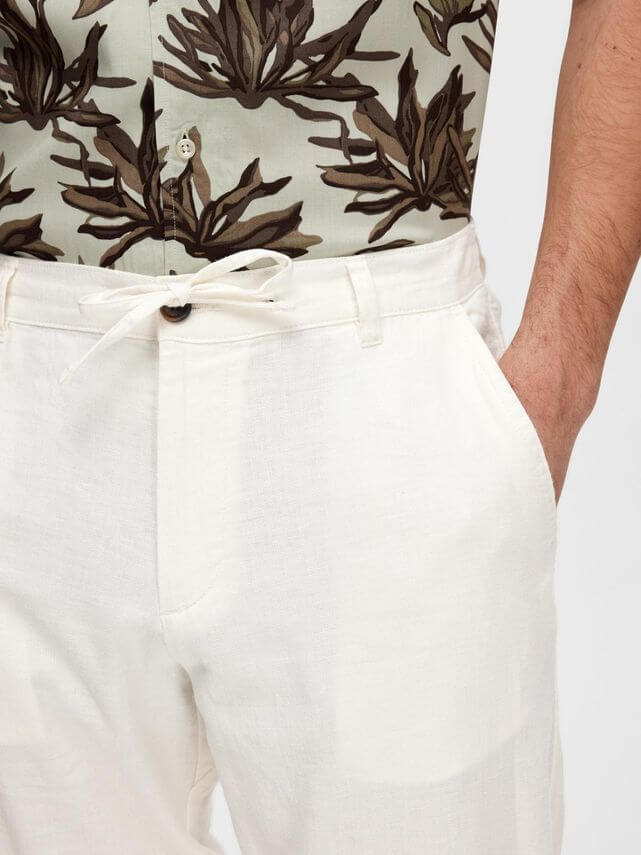 Slimtape Brody Linen Pant Cloud Dancer