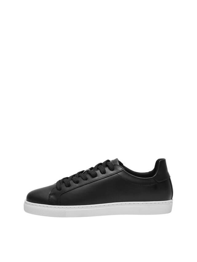 Evan Leather Sneakers Black