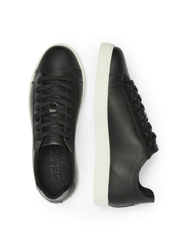 Evan Leather Sneakers Black