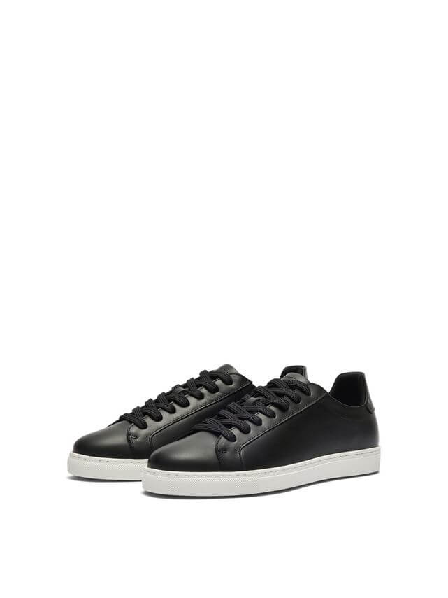 Evan Leather Sneakers Black