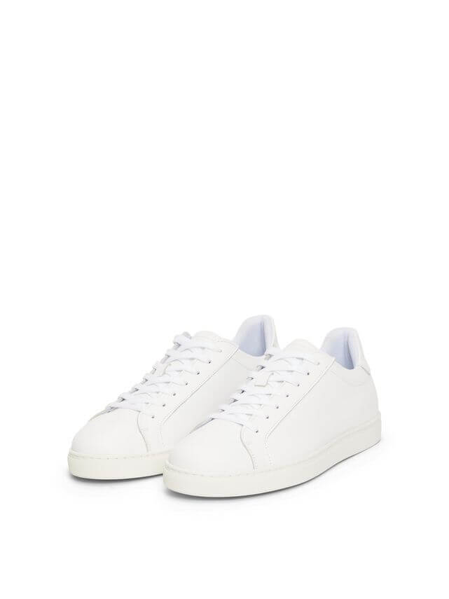 Evan Leather Sneakers White
