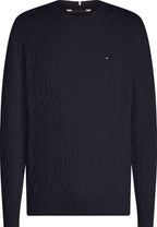 Cotton Cable Crew Neck Dw5 Desert Sky