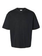 Loose Oscar Ss Oneck Tee Black