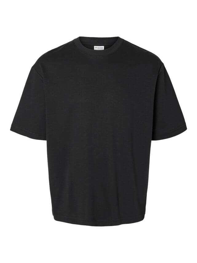 Loose Oscar Ss Oneck Tee Black
