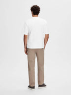 Loose Oscar Ss Oneck Tee Bright White