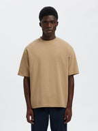 SLMLoose Oscar SS O-Neck Tee Noos Savannah Tan