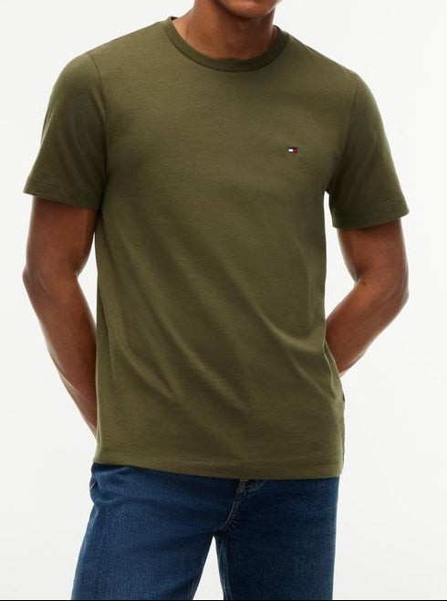 Tommy Hilfiger ESS Seasonal Regular Fit Solid T-shirt Green