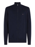Essential Cotton Zip Knit Desert Sky