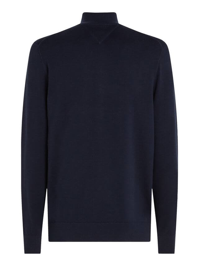 Essential Cotton Zip Knit Desert Sky