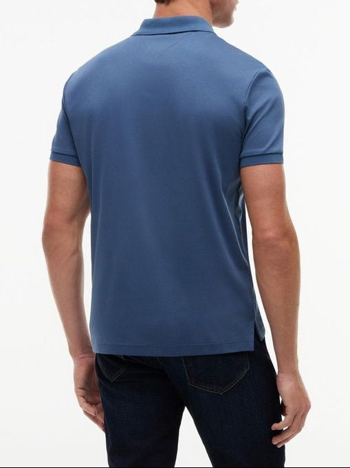 Tommy Hilfiger Liquid Cotton Regular Seasonal Polo Blue