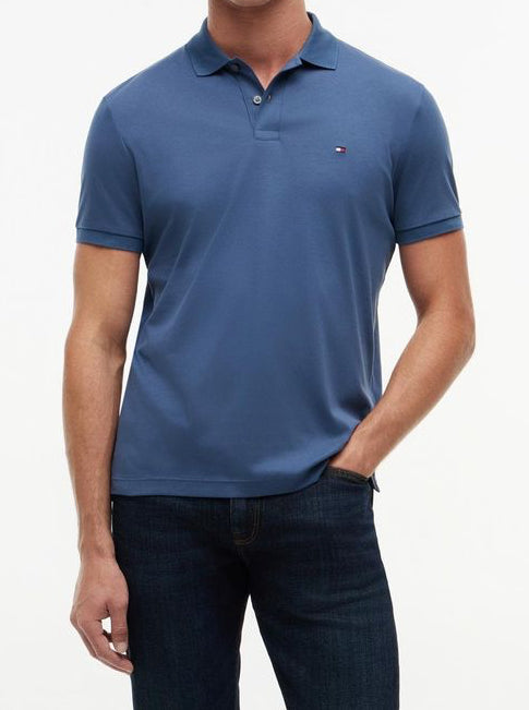 Tommy Hilfiger Liquid Cotton Regular Seasonal Polo Blue