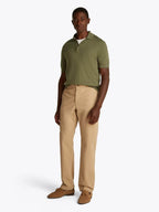 DC Cotton Luocell Polo Battle Green