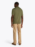 DC Cotton Luocell Polo Battle Green