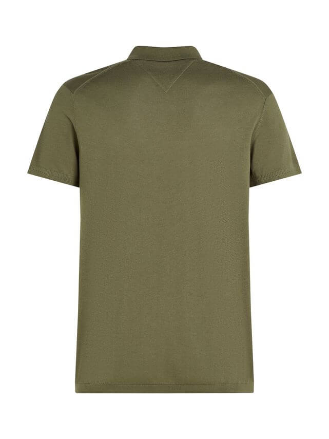 DC Cotton Luocell Polo Battle Green