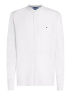 Pigment Dye Mao Collar Shirt Optic White