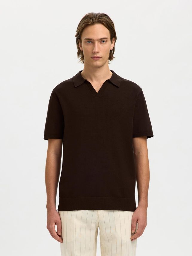 SLHTeller SS Knit Polo Noos Delicioso