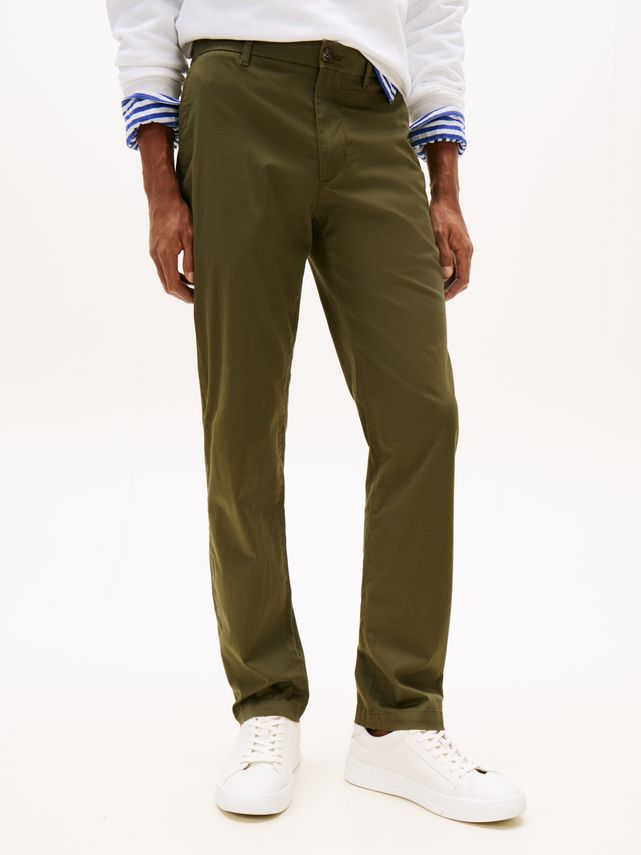 Denton Printed Structure Chino Dark Greene