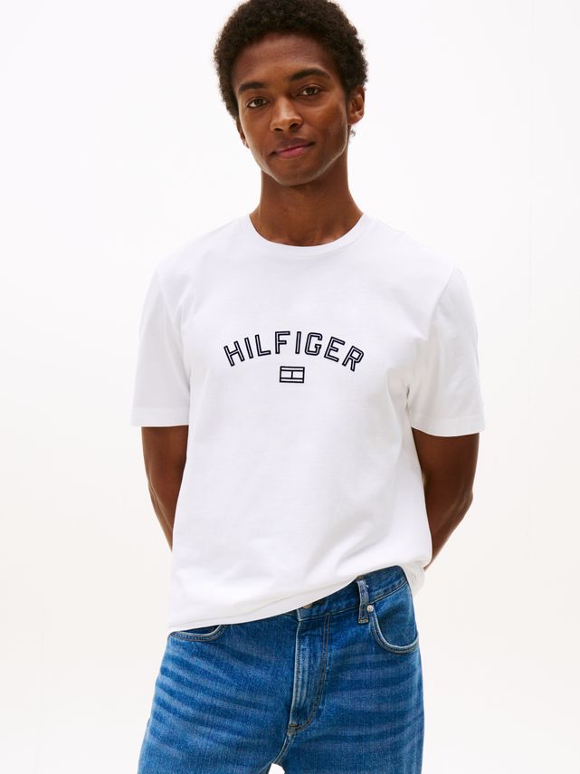 Hilfiger Flock Tee White