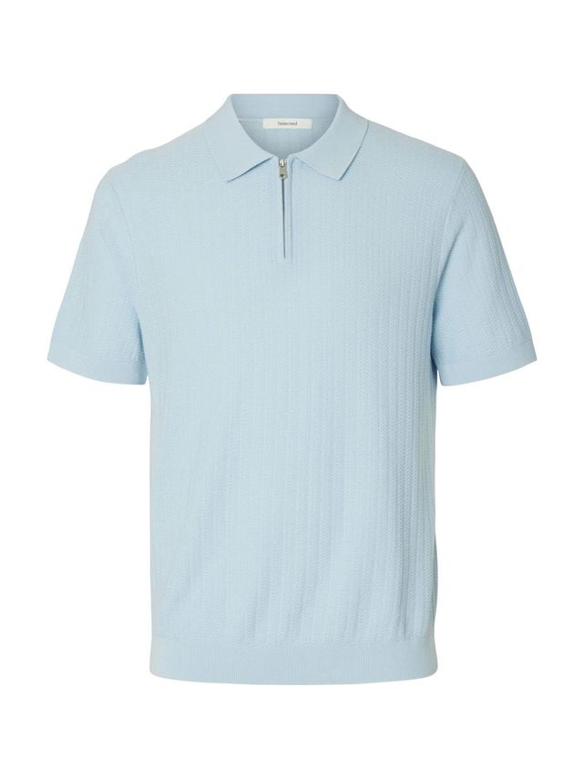SLMCRAN SS Knit Structure Zip Polo