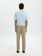SLMCRAN SS Knit Structure Zip Polo