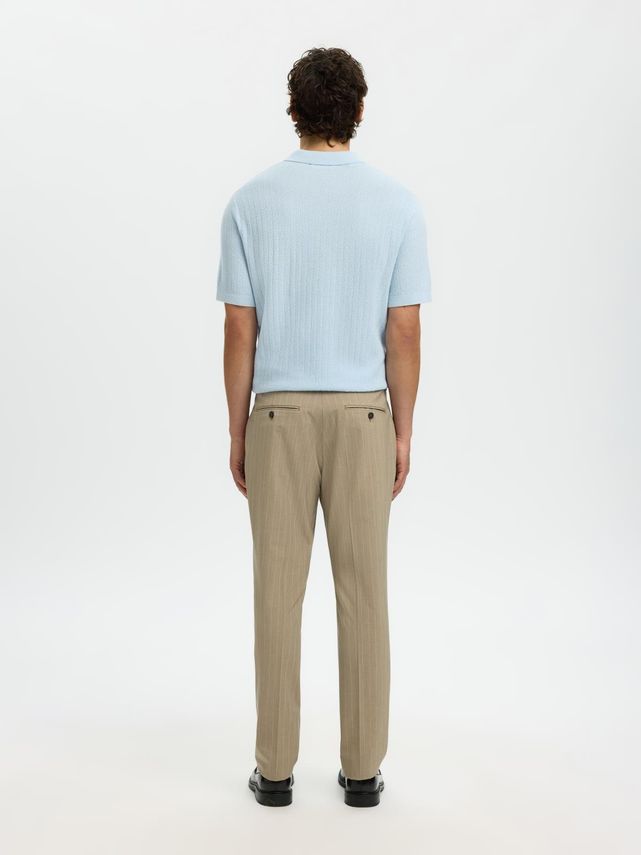 SLMCRAN SS Knit Structure Zip Polo
