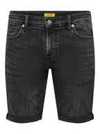 Tai Denim Shorts Washed Black
