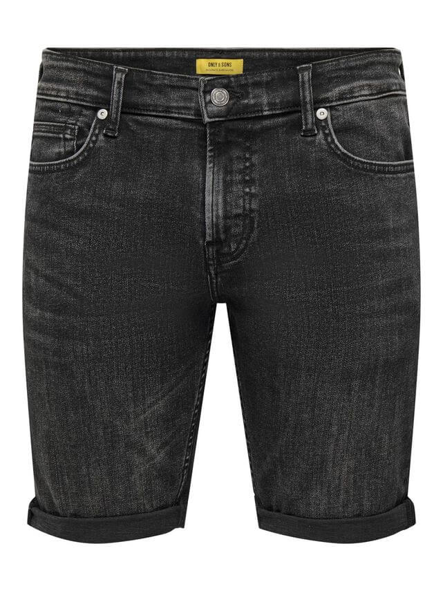 Tai Denim Shorts Washed Black
