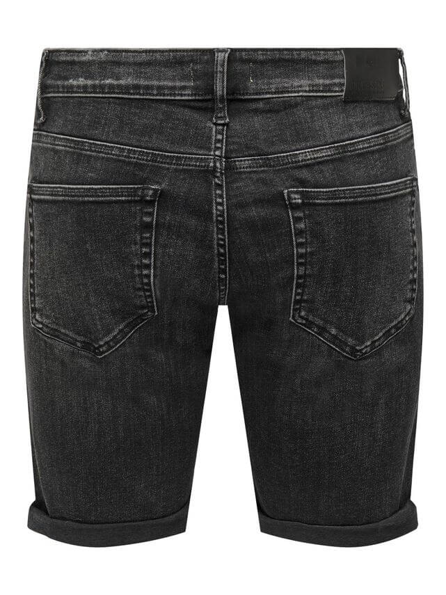 Tai Denim Shorts Washed Black