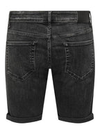 Tai Denim Shorts Washed Black