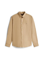 Tommy Hilfiger "FLEX FLANNEL SOLID RF SHIRT" Skjorte Beige