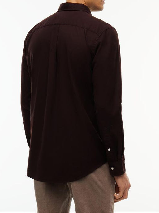 Tommy Hilfiger "FLEX FLANNEL SOLID RF SHIRT" Skjorte Brown
