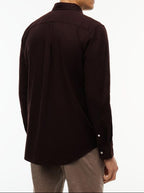 Tommy Hilfiger "FLEX FLANNEL SOLID RF SHIRT" Skjorte Brown