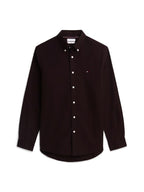Tommy Hilfiger "FLEX FLANNEL SOLID RF SHIRT" Skjorte Brown