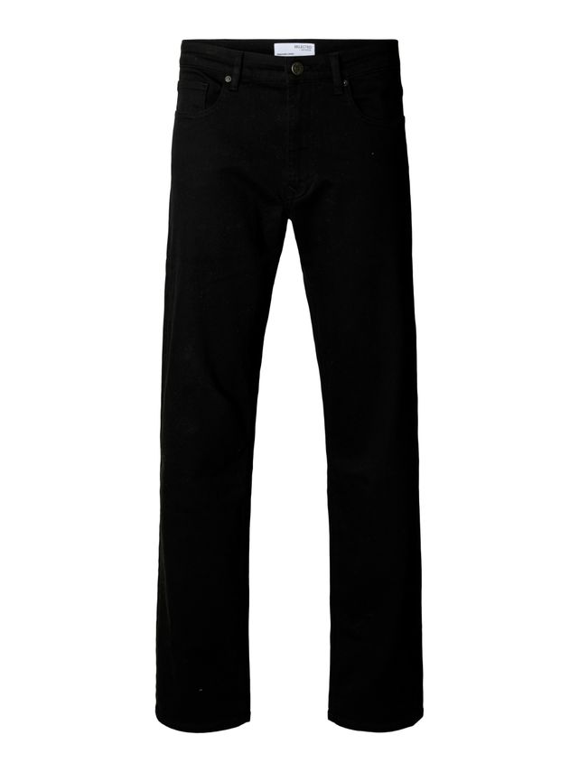 Slh196 Straight Ben Stay Black 600 Black Denim