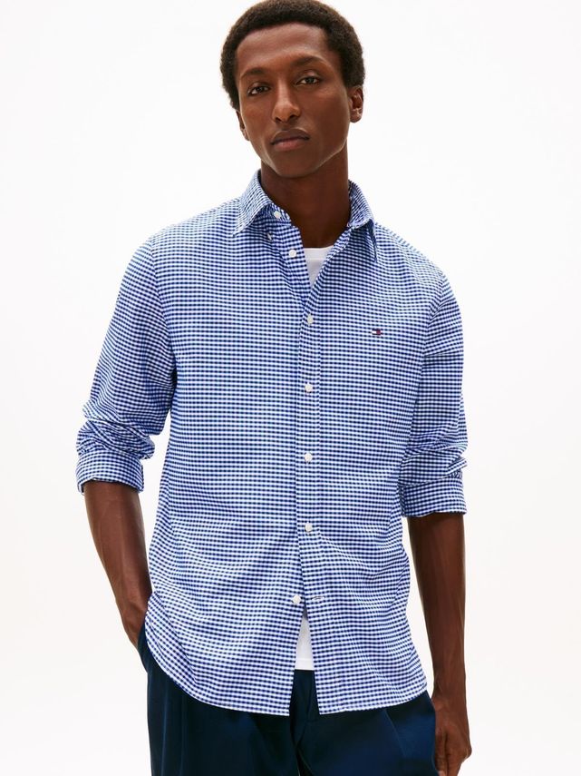 Heritage Oxford Gingham Shirt Royal Blue